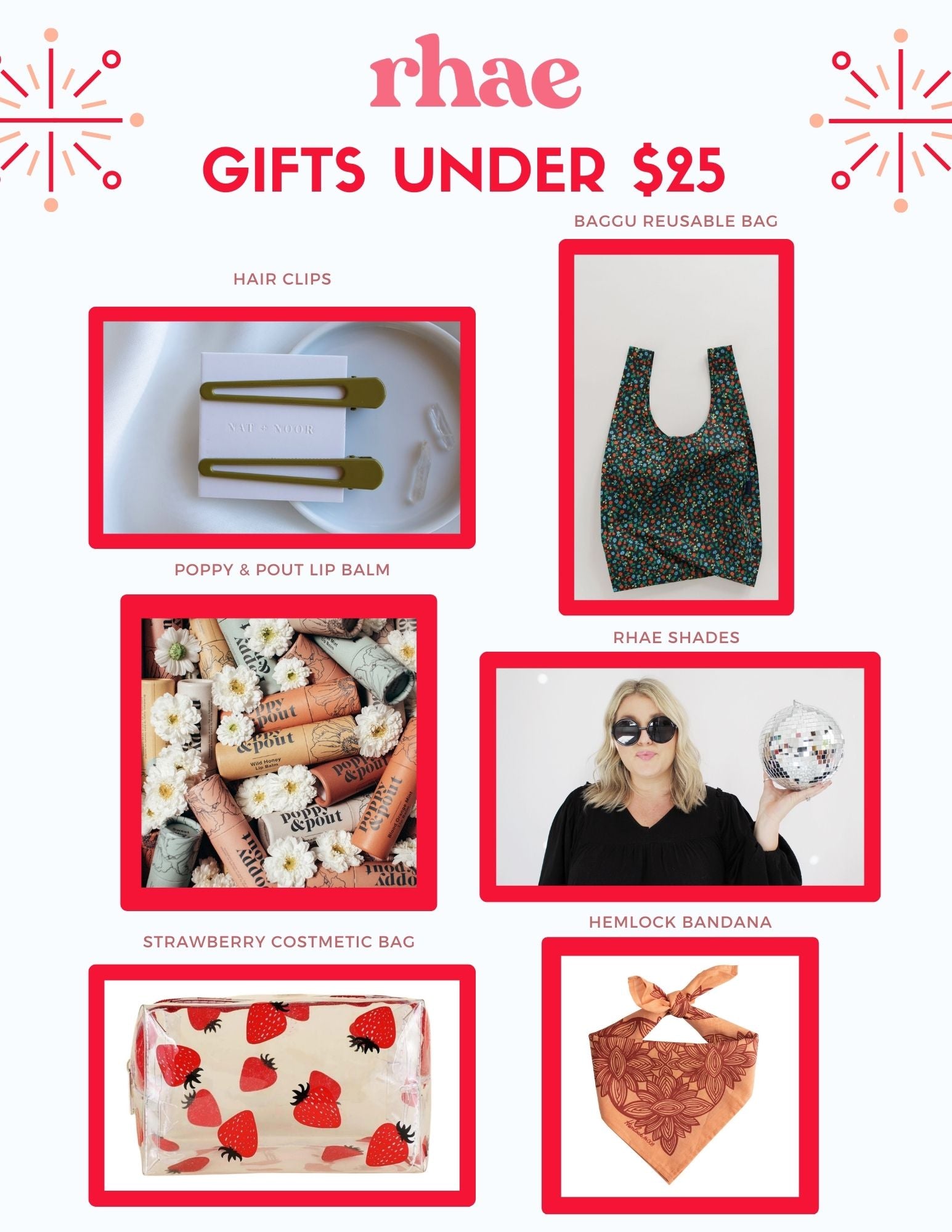 rhae gift guide for gifts under $25