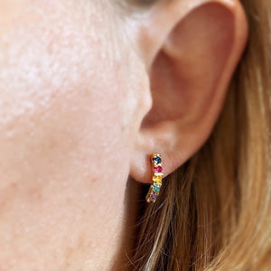 millie curved bar earrings