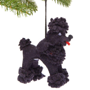 black poodle ornament
