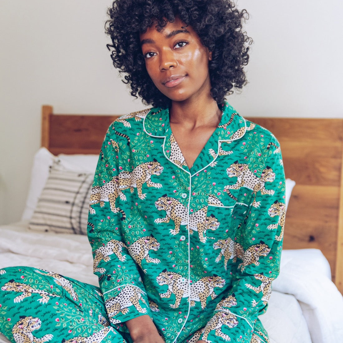 Printfresh Bagheera Leopard Print Long Sleeve Pajama set