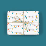 Load image into Gallery viewer, holiday string lights gift wrap
