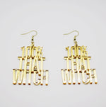 Load image into Gallery viewer, Kailo Chic 100% THAT WITCH Acrylic Earrings
